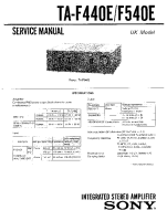 Sony TA-F540E - Service Manual